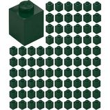 LEGO Yedek Parçalar: Duvar Parçası: 100 Adet 1x1 Koyu Yeşil 3005 - Parts: Brick: 100 Piece 1x1 Dark Green 3005
