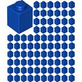 LEGO Yedek Parçalar: Duvar Parçası: 100 Adet 1x1 Mavi 3005 - Parts: Brick: 100 Piece 1x1 Blue 3005