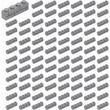 LEGO Yedek Parçalar: Modifiyeli Duvar Parçası: 100 Adet 1x4 Açık Gri 15553 - Parts: Brick, Modified: 100 Piece 1x4 Light Bluish Gray