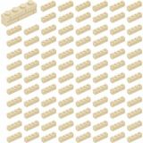 LEGO Yedek Parçalar: Modifiyeli Duvar Parçası: 100 Adet 1x4 Krem 15553 - Parts: Brick, Modified: 100 Piece 1x4 Tan