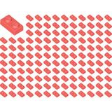 LEGO Yedek Parçalar: Plate 1X2: 100 Adet 1x2 Plate Parts Plaka Parçası Mercan - Coral 3023