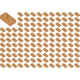 LEGO Yedek Parçalar: Plate 1X2: 100 Adet 1x2 Plate Parts Plaka Parçası Orta Nuga - Medium Nougat 3023
