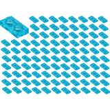 LEGO Yedek Parçalar: Plate 1X2: 100 Adet 1x2 Plate Parts Plaka Parçası Şeffaf Mavi - Trans Light Blue 3023