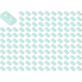 LEGO Yedek Parçalar: Plate 1X2: 100 Adet 1x2 Plate Parts Plaka Parçası Su Mavisi - Light Aqua 3023