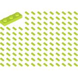 LEGO Yedek Parçalar: Plate 1x3: 100 Adet 1x3 Plate Parts Plaka Parçası Fıstık Yeşili - Lime Plate 3623