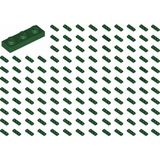 LEGO Yedek Parçalar: Plate 1x3: 100 Adet 1x3 Plate Parts Plaka Parçası Koyu Yeşil - Dark Green Plate 3623