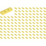 LEGO Yedek Parçalar: Plate 1x3: 100 Adet 1x3 Plate Parts Plaka Parçası Limon Sarısı - Bright Light Yellow Plate 3623