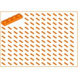 LEGO Yedek Parçalar: Plate 1x4: 100 Adet 1x4 Plate Parts Plaka Parçası Turuncu - Orange Plate 3710