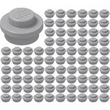LEGO Yedek Parçalar: Plate Round: 100 Adet 1x1 Plate Round Parts Light Bluish Gray - Açık Gri 4073