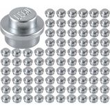 LEGO Yedek Parçalar: Plate Round: 100 Adet 1x1 Plate Round Parts Metallic Silver - Gümüş 4073