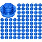 LEGO Yedek Parçalar: Plate Round: 100 Adet 1x1 Plate Round Parts Şeffaf Koyu Mavi - Trans Dark Blue 4073