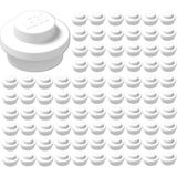 LEGO Yedek Parçalar: Plate Round: 100 Adet 1x1 Plate Round Parts White - Beyaz 4073