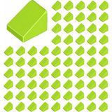 LEGO Yedek Parçalar: Slope: 100 Adet 1X1X2/3 Fıstık Yeşili - Lime 54200