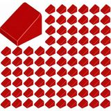 LEGO Yedek Parçalar: Slope: 100 Adet 1X1X2/3 Kırmızı - Red 54200