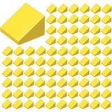 LEGO Yedek Parçalar: Slope: 100 Adet 1X1X2/3 Sarı - Yellow 54200