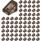 LEGO Yedek Parçalar: Slope: 100 Adet 1X1X2/3 Şeffaf Kahverengi - Trans Brown 54200