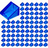 LEGO Yedek Parçalar: Slope: 100 Adet 1X1X2/3 Şeffaf Koyu Mavi - Trans Dark Blue 54200