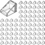 LEGO Yedek Parçalar: Slope: 100 Adet 1X1X2/3 Şeffaf - Saydam - Renksiz- Trans Clear 54200