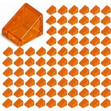 LEGO Yedek Parçalar: Slope: 100 Adet 1X1X2/3 Şeffaf Turuncu 54200