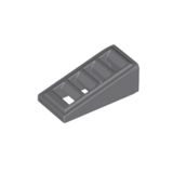 LEGO Yedek Parçalar: Slope 18 2 x 1 x 2/3 With Grille Koyu Gri Renk 61409