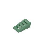 LEGO Yedek Parçalar: Slope 18 2 x 1 x 2/3 With Grille Kum Yeşili Renk 61409