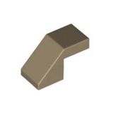 LEGO Yedek ParçalarSlope 45 2 x 1 with Cutout without Stud 28192 Koyu Krem