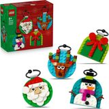 LEGO® Yılbaşı Süsü Koleksiyonu 40744 100 Parça Kardan Adam, Ren Geyiği ve Noel Baba Hediye Kutusu