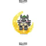 Legomodel Smile Kitten Moon Gece Lambası Mini Figür