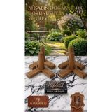 Legora Wood Design 12 cm Açık Ceviz Gürgen Ahşap Mobilya Ayağı Yüksek Dayanıklı Koltuk ve Baza Ayağı 4'lü Set