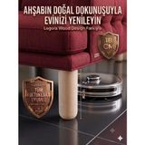 Legora Wood Design 18 cm Bohem Ham Ahşap Mobilya Ayağı Gürgen Ağacı Ahşap Mobilya Ayağı