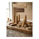 LEGORA WOOD DESİNG 15 cm Küt Ahşap Mobilya Ayağı 5'li Set Köşe ve Destek Ayağı Gürgen Ham Robot Süpürge Uyumlu