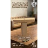LEGORA WOOD DESİNG 18 cm Ahşap Mobilya Destek Ayağı Gürgen Koltuk Kanepe Baza TV Ünitesi Ham