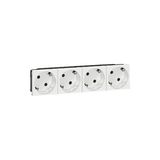 Legrand 077254 Armada 4'lü Topraklı Priz 45 Açılı