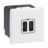 Legrand 077592 Ikili USB Priz, Telefon şarjı için, 5V, 3A, A+C Tipi
