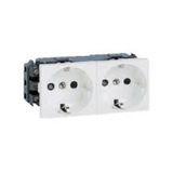 Legrand 077602 4 Modül Sistem Armada İkili Topraklı Beyaz Priz