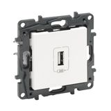 Legrand 1100Ma 768197 Raventi Beyaz Tekli Usb Şarj Prizi