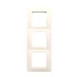 Legrand 3245067673331 767333 Salbei Beyaz Üçlü Dikey Çerçeve