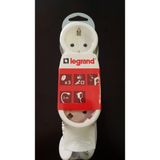 Legrand 3Lü,3 Mt Kablolu, Çocuk Korumalı Topraklı Priz - Beyaz