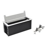 Legrand 654870 Incara 8 Modül Masaüstü Priz Kutusu, 295 mm Alüminyum
