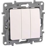 Legrand 767103 Salbei Beyaz Üçlü Anahtar