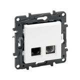 Legrand 768130 Raventi Beyaz Telefon Prizi 2XRJ11