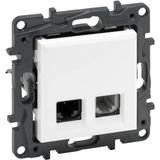 Legrand 768137 Raventi Beyaz Telefon Data Priz 1XRJ11 1XRJ45 Cat6