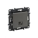 Legrand 768829 Raventi Titanyum 1 Çıkışlı Rj11 Telefon Prizi