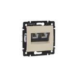 Legrand 774339 Telefon Prizi 2xRj11 Bej "Valena Serisi"