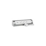 LEGRAND GRUP PRİZ 3X2 P+T NORMAL 2 USB - Beyaz-Grı