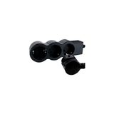 LEGRAND GRUP PRİZ 3X2P+T 3 SOKETLİ 3M - Siyah