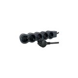 LEGRAND GRUP PRİZ 5X2P+T 5 SOKETLİ 3M - Siyah