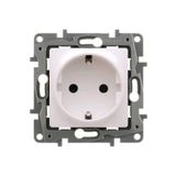 Legrand Raventi Beyaz Topraklı Priz + Çerçeve