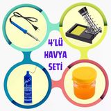 Lehimleme Başlangıç Seti (30W Havya - Tüp Lehim - Lehim Pastası- Havya Sehpası)