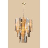 Leiden Camlı Yuvarlak Avize - 70 cm
